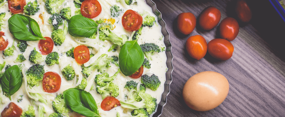a healthy meal with eggs